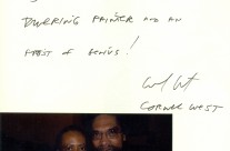 Letter: Dr. Cornel West